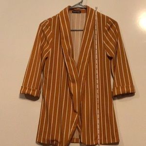 Sm/M Striped Cardigan Mustard